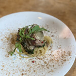 Aso うぶやま キュッフェ - 猪パスタ