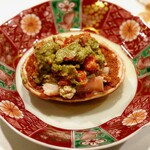 新ばし 星野 - 香住の香箱蟹　加減酢の塩梅に目を見張りました。