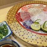 料理屋 幸森 - てっさ。もはや芸術です。