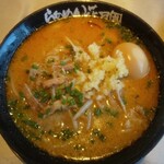 Raamen Kagetsu Arashi - 黄金の味噌ラーメントッピングとろ～り半熟味玉(2020年12月28日)