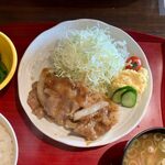 Meshi To Sakaya - 生姜焼き定食 ¥800 の生姜焼き