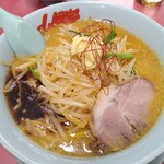 ラーメン山岡家 - 特製もやし味噌ラーメン