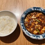 蜀江 - 陳健太郎　麻婆豆腐と白ご飯