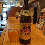 らあめん花月嵐 - 瓶ビール(600円)