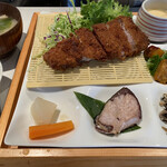 菜郷 - ロースかつ定食1200円(2020.12)