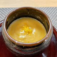 御料理 ひさまつ - 先付け
                    自家製豆腐 柚子味噌餡掛