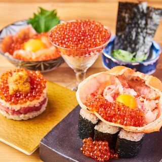 Our proud "kiwami Sushi" that you can't find at ordinary Sushi restaurants