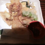 いかの墨 - スルメイカの天ぷら(650円)