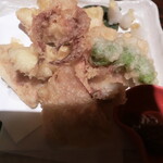 いかの墨 - スルメイカの天ぷら