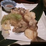 いかの墨 - 真タコの唐揚げ(620円)