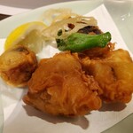 宮島グランドホテル 有もと - フグの唐揚げ。