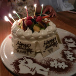 ラ・ベットラ・ビス - お誕生日用ケーキを追加してもらいました