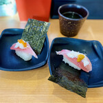 かっぱ寿司 - 三段つかみ寿司