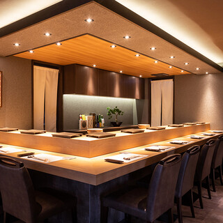 [Counter & Private Room] An elegant Japanese space where you can spend a blissful moment...