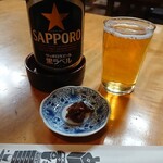 Ushikuhanichimanjiyuunanagoku - 瓶ビールは黒ラベル