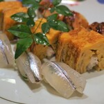 鮨 井上 - サヨリ・玉子・穴子