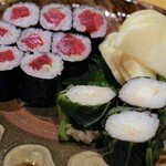 鮨 井上 - 鉄火巻・広島菜巻