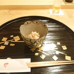 勢麟 - 海老いも、車海老、銀杏、キクラゲの和え物