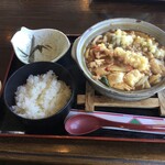湖水 - 天ぷら入り味噌煮込みうどん定食