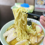 佐平治食堂 - 麺アップ