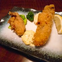 赤坂 津つ井 総本店 - カキフライと牡蠣の竜田揚げ