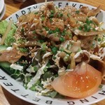 幸村商店 - 料理写真:豚バラ焼肉サラダ(ハーフ)かなりの量！