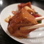 中国料理 遊香 - 【家常豆腐】厚揚げ豆腐... 濃そうなソースですが、まったくそんな事はないですね...