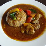 カレーの店 いーとん - 夏野菜のスパイシーポークカレー　1250円