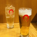 韓国食堂 入ル ゴショミナミ - ハイボールと生ビール
                                オモニの顔 ww