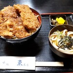 味処 東本店 - ソースかつ丼(900円)　ミニうどん付き