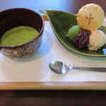 日本茶きみくら - アイスセット（ゆず抹茶）