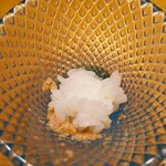 築地寿司清 - あん肝を寿司飯で