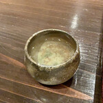 たでの葉 - タカハヤ（河川上流・渓流に生息する淡水魚）の骨酒を八寸と一緒に振る舞い酒としていただきました♪