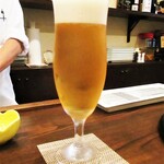 旬彩 天ぷら 心来(しんら） - 生ビール・グラス 700円。　　　　　2020.12.12