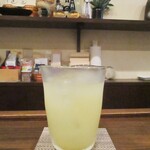 旬彩 天ぷら 心来(しんら） - 柚子濁り酒 600円：柚子の薫り満載の 甘ぁ～い お酒です。　　　　　2020.12.12