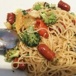 ボーノ - 野菜は カリフラワー  ブロッコリー  ロマネスコ  パプリカ赤  黄