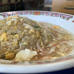 餃子の王将 - サービスランチ(ごましょうゆラーメン、カニあんかけチャーハン)