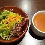Ooimachi Zeniba Seinikuten - スープ、サラダ
