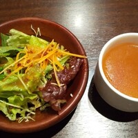 大井町銭場精肉店 - スープ、サラダ