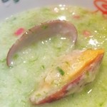 貴田乃瀬 - あさりのおかゆむしニラソースUP