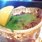 貴田乃瀬 - つぶ貝とあわびの肝まぜ焼き