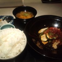 御料理 梅田 - サービスランチ（地鶏唐揚黒酢あんかけ）