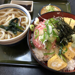 Hachiemon - ネギトロ丼ランチ　温うどん　780円