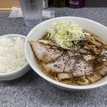 中華そば 土屋商店 - 和歌山ブラック大　肉増し　小ごはん