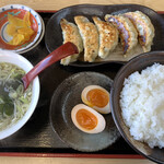 ら～麺屋めん丸 - 餃子定食　味玉追加♡