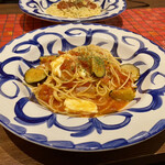 CAFE&GRILL ヒカリノアトリエ - パスタランチ　ナスとベーコンとモッツァレラのトマトソース