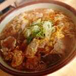 コンビニ&ランチ マスコ - 肉天とじ蕎麦。450円。