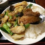 大連食府 - 「牛バラ肉あんかけご飯」アップ