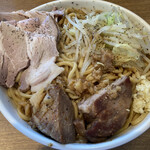 キラメキノトリ - 極太系まぜそば〝小麦のチカラ〟（５００ｇ）（トッピング豚チャーシュー、ニンニク有り）