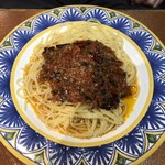 Torattoria Sato - 唐辛子ニンニクトマトのスパゲティ　990円